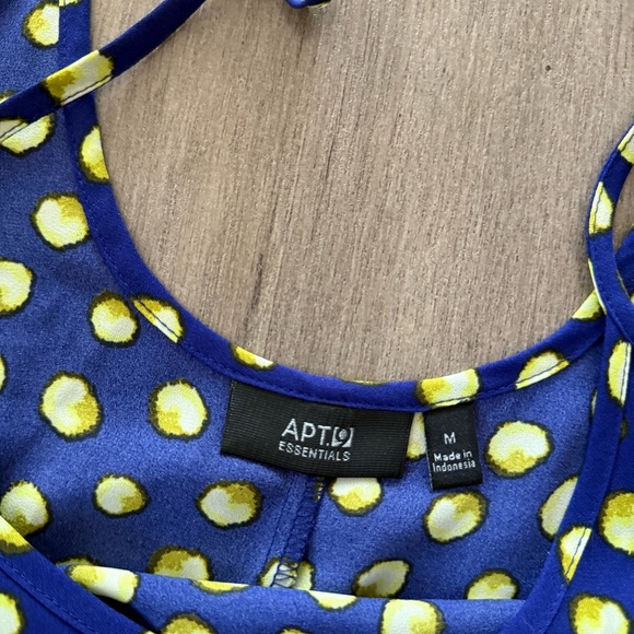 🦃5 for $25🦃 Apt 9 Blue & Yellow Moonlight Polka Dot Cami - Picture 5 of 5